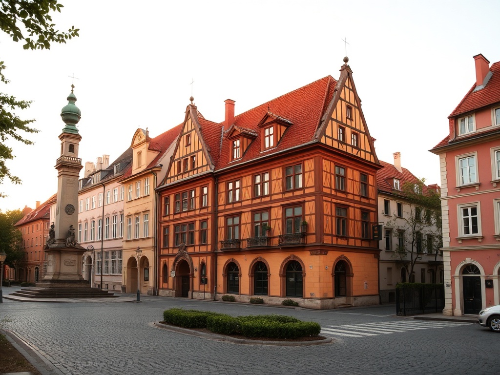 Widok na zabudowę wielorodzinną Stalowej Woli z przełomu XX i XXI wieku, typowa architektura komunistyczna