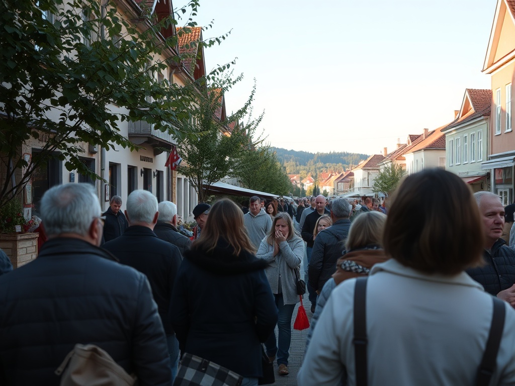 Ilustracja symbolizująca Dzień Ziemi z elementami przyrody i miasta Stalowa Wola.