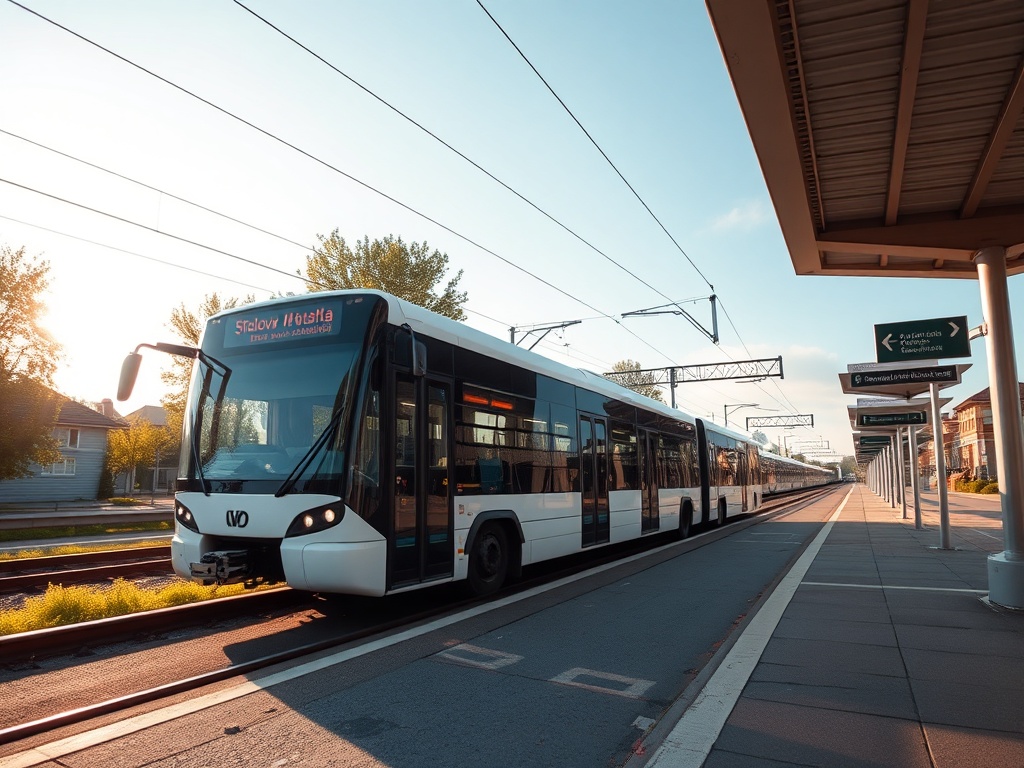 Nowoczesny przystanek autobusowy w Stalowej Woli z ekranem informacyjnym